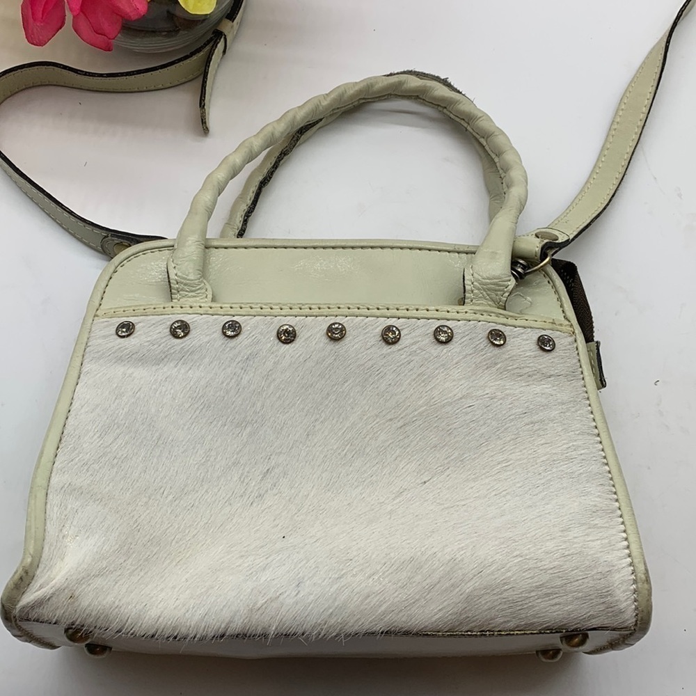 Patricia Nash White and Cream Crossbody Bag